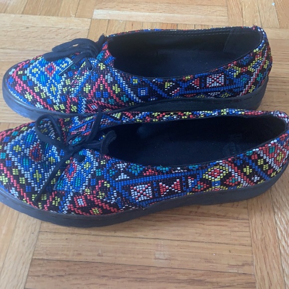 Multi Coloured Low-Rise Dr Martens Shoes - Picture 3 of 5